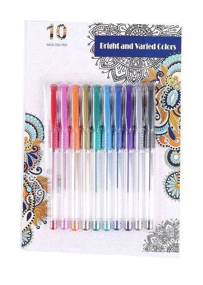 Canetas de gel metálicas para colorir